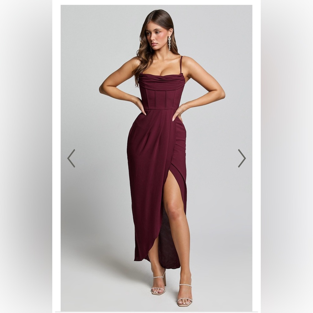 Showpo Andrina Midi Corset Smock Dress